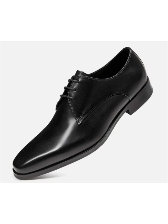 Frasoicus Mens Black Leather Oxford Dress Shoes Size 9 NEW main image 9